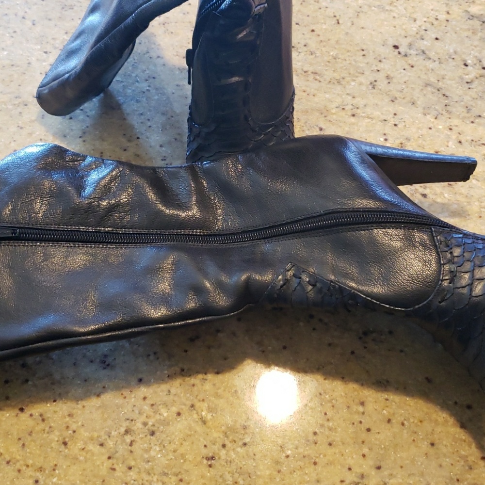 Black Leather Boots